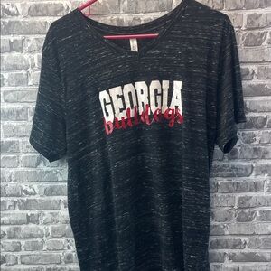Georgia Bulldogs 
Bella Canvas Charcoal Gray‎ T-Shirt